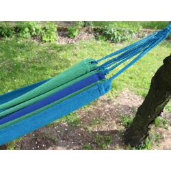 Hamak ogrodowy wiszący bujak pokrowiec baw. 200x80