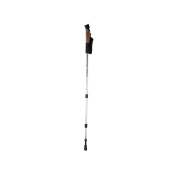 Kij Nordic Walking Z Korkową Rączką Kolor Srebrny