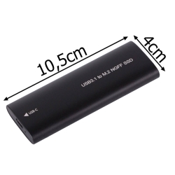 Obudowa adapter dysku kieszeń m.2 sata ngff usb 3.1 usb typ-c 2230-2280mm