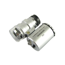 Lupa jubilerska mikroskop 60x 2 led profesjonalny
