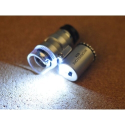 Lupa jubilerska mikroskop 60x 2 led profesjonalny