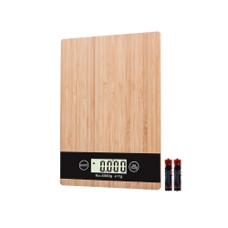 Waga kuchenna bambusowa elektroniczna lcd do 5 kg