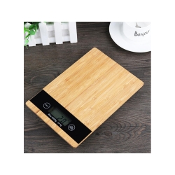 Waga kuchenna bambusowa elektroniczna lcd do 5 kg
