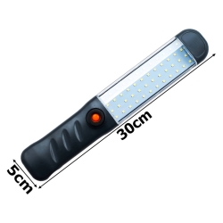 Mocna latarka warsztatowa lampa 48 led cob usb hak magnes akumulatorowa