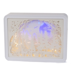 Lampka nocna tablica 3d kolory rgb led pilot dotyk