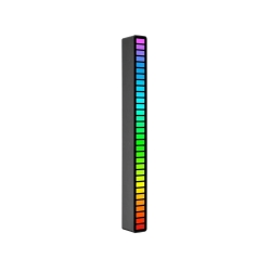 Ledy usb reakcja na dźwięk multikolor neon listwa rgb led mruga akumulator