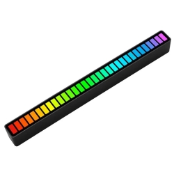 Ledy usb reakcja na dźwięk multikolor neon listwa rgb led mruga akumulator
