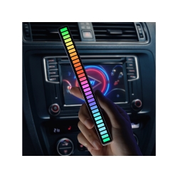 Ledy usb reakcja na dźwięk multikolor neon listwa rgb led mruga akumulator