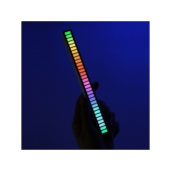 Ledy usb reakcja na dźwięk multikolor neon listwa rgb led mruga akumulator