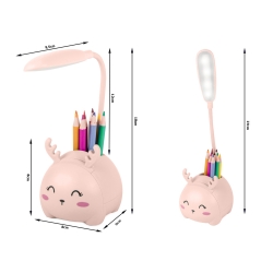 Lampka nocna dla dzieci led usb organizer stojak telefon do czytania nauki