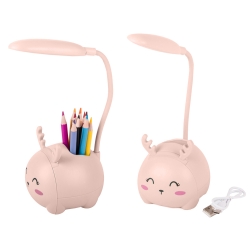 Lampka nocna dla dzieci led usb organizer stojak telefon do czytania nauki