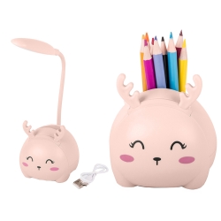Lampka nocna dla dzieci led usb organizer stojak telefon do czytania nauki