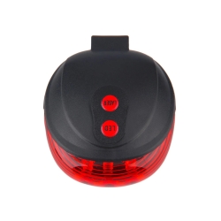 Lampka rowerowa tylna laserowa 5 led laser linia oświetlenie tylnie drogi