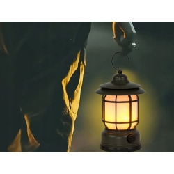 Lampa kempingowa biwakowa akumulatorowa led usb turystyczna hak pochodnia