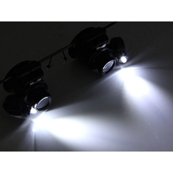 Lupa okulary zegarmistrzowska mocna led 20x 15mm