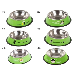 Miska dla psa metalowa antypoślizgowa napisy 150ml