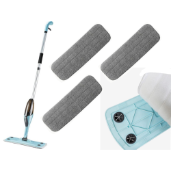 Mop płaski ze spryskiwaczem obrotowy solidny spray 3x nakładki mikrofibra