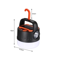 Lampa kempingowa biwakowa akumulatorowa led usb turystyczna solarna hak