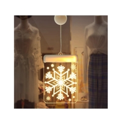 Witraż led 3d na okno ozdoba lampki świąteczne
