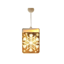 Witraż led 3d na okno ozdoba lampki świąteczne