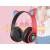 Słuchawki bezprzewodowe bluetooth radio fm mp3 kocie uszy podświetlenie led