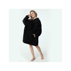 Ciepła bluza koc oversize xxl 2w1 gruba futrzak