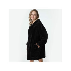 Ciepła bluza koc oversize xxl 2w1 gruba futrzak