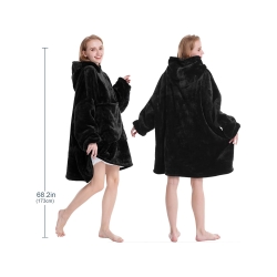 Ciepła bluza koc oversize xxl 2w1 gruba futrzak