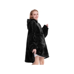Ciepła bluza koc oversize xxl 2w1 gruba futrzak