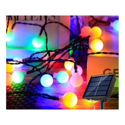 Girlanda ogrodowa solarna lampki 40 led multikolor