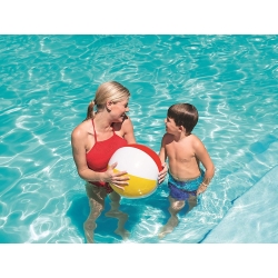 Piłka plażowa dmuchana wielokolorowa dla dzieci 30cm na plażę do basenu
