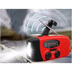 Radio latarka akumulatorowe solarne dynamo na korbkę powerbank usb awaryjne