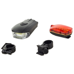 Oświetlenie rowerowe led cob 5w przód tył lampki