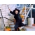 Miotła czarownicy wiedźmy baba jagi czarna 90cm na halloween andrzejki xxl