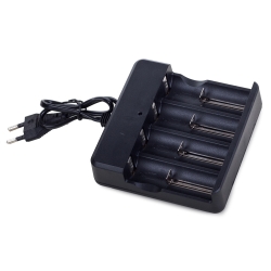 Ładowarka do ogniw akumulatorów 4x 18650 led