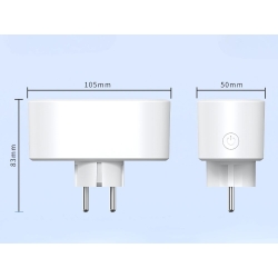 Inteligentne gniazdko podwójne elektryczne wifi smart timer 16a aplikacja