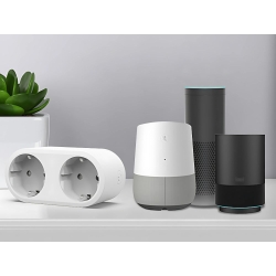 Inteligentne gniazdko podwójne elektryczne wifi smart timer 16a aplikacja