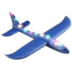 Samolot styropianowy styropianu 47cm świecący led szybowiec rzutka duży