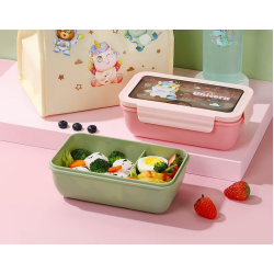 Lunchbox śniadaniówka pojemnik na śniadanie do szkoły przegródki sztućce