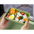 Lunchbox śniadaniówka pojemnik na śniadanie do szkoły przegródki sztućce