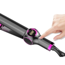 Prostownica do włosów lokówka ceramiczna 2w1 lcd