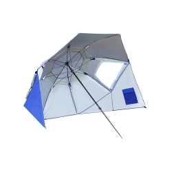 Duży parasol plażowy ogrodowy parawan składany 2w1