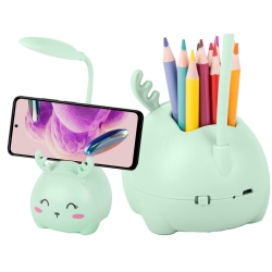 Lampka nocna dla dzieci led usb organizer stojak telefon do czytania nauki