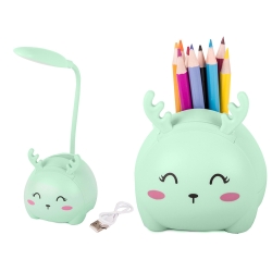 Lampka nocna dla dzieci led usb organizer stojak telefon do czytania nauki