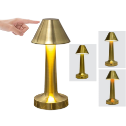 Lampka nocna stołowa do sypialni dotykowa lampa 3 stopniowa bezprzewodowa