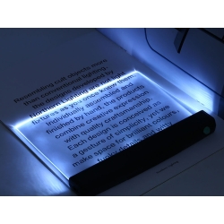 Lampka do czytania książek w nocy podświetlacz panel strona led przenośna