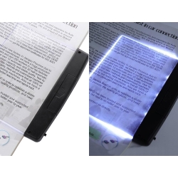 Lampka do czytania książek w nocy podświetlacz panel strona led przenośna