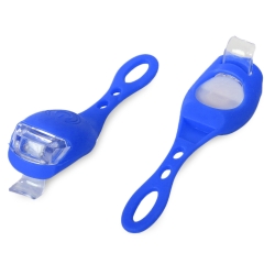 Oświetlenie rowerowe lampki 2 led przód rower 2szt silikonowe wodoodporne