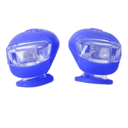 Oświetlenie rowerowe lampki 2 led przód rower 2szt silikonowe wodoodporne