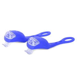 Oświetlenie rowerowe lampki 2 led przód rower 2szt silikonowe wodoodporne